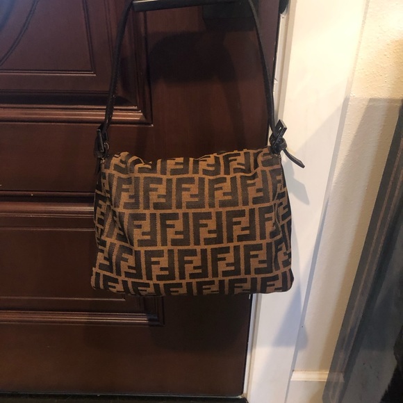 FENDI VINTAGE ZUCCA MAMA BAG FF large brown from my personal collection. - Picture 6 of 11